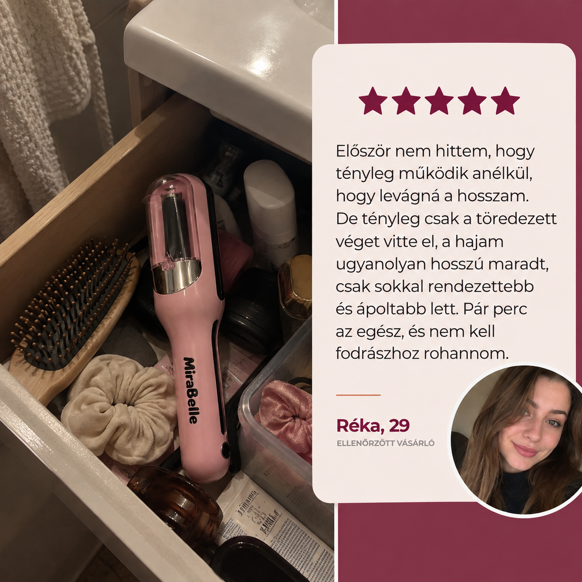 MiraBelle™ SplitStop - Töredezett Hajvég Trimmelő