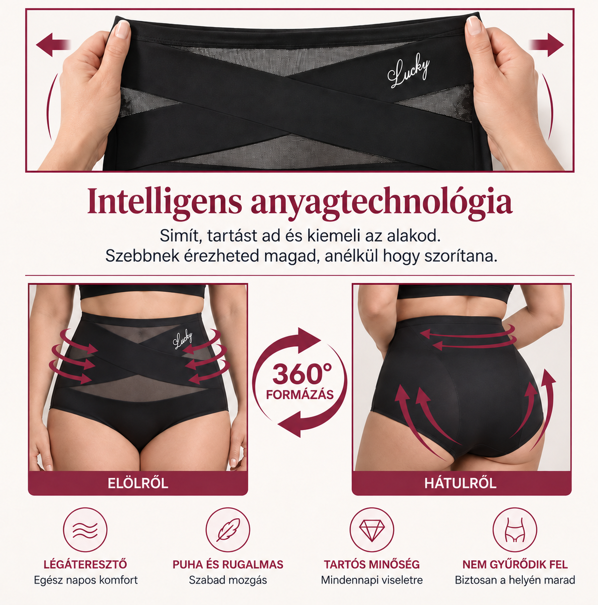 MiraBelle™  Has- és Derékformáló Bugyi